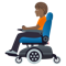 Person in Motorized Wheelchair- Medium-Dark Skin Tone emoji on Emojione